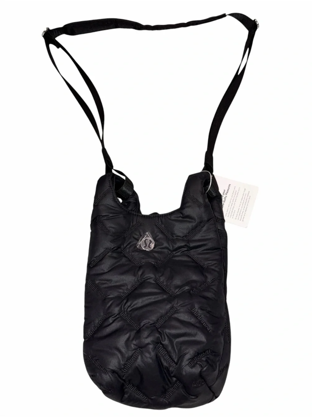 NEW Lululemon Black Quilty Pleasures 1L Phone Crossbody Bag Purse